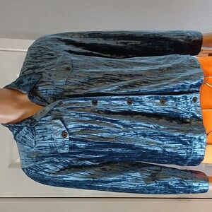 Alfred Dunner Blue Jean Jacket Casual Lightweight